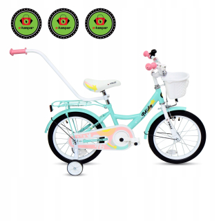 Vikas mint 16" viacfarebný bicykel
